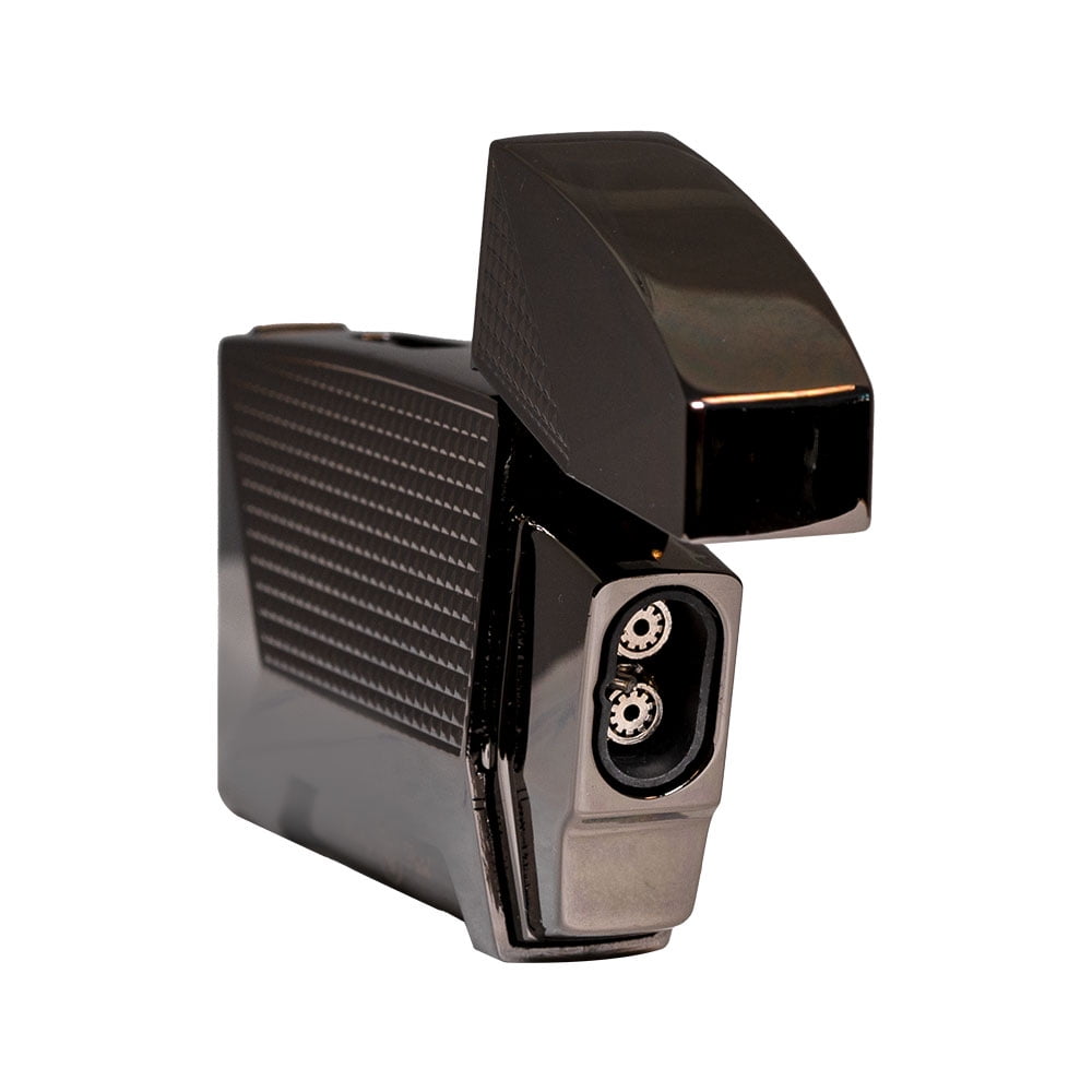 Rocky Patel Edge Double Torch Lighter With Punch - Gunmetal