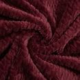 thumbnail image 6 of PiccoCasa Plush Flannel Fleece Blanket Decoration Blankets for Bed or Sofa Burgundy 60"x78", 6 of 6