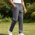 thumbnail image 2 of Akiihool Mens Pants Relaxed Men's Slim Fit Casual Stretch Pant for Winter Dark Gray,XXXXXXXL, 2 of 7