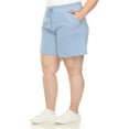 thumbnail image 2 of White Mark Short en Molleton Longline Extensible à Taille Haute pour Femmes, 2 of 5