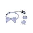 thumbnail image 3 of INSPIRE CHIC Men's Solid Color Self-tied for Formal Wedding Party Tuxedo Bow Ties Light Purple One Size, 3 of 5