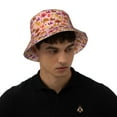 thumbnail image 4 of Fotbe Happy Thanksgiving Turkey Sombrero Tipo Pescador con Estampado – Sombrero de Sol de Algodón de Moda para Playa, Golf, Pesca, 4 of 6