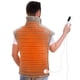 thumbnail image 1 of Chal de masaJe con caleFacción eléctrica, manta con almohadilla calentada para cuello y espalda, envoltura de calor, cinturón de temperatura aJustable, 1 of 4