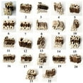 thumbnail image 3 of 10pcs Hanging Ornaments Party Supplies Decorative Wood Products Home Decoration Wooden English Letters Crafts English Letter Wedding Supplies 8, 3 of 8
