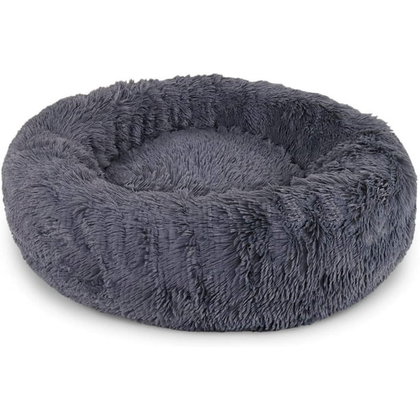 Cama para mascotas para gatos y perros Cama redonda para perros de felpa Cama para gatos con forma de rosquilla Color y tamaño opcionales (Diámetro 80 cm, ) Namotu MZQ-1007-1