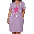 thumbnail image 3 of Vestido largo con bolsillos sueltos Twilight Sparkle, vestido morado, ropa de mujer, vestidos de moda para mujer, 3 of 7