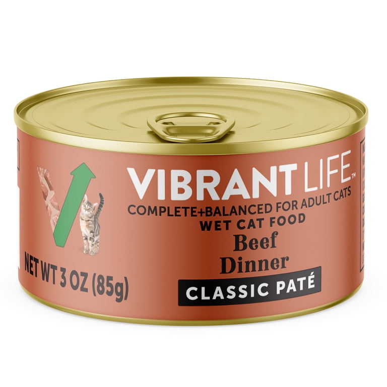 Vibrant Life Beef Dinner Pate Wet Cat Food, 12 Pack photo 3