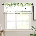 thumbnail image 3 of Rod Pocket Polyester kitchen Curtain Valances for Windows With Floral And Butterfly Design For Indoor Living Room Bedroom Kitchen Decoration 54x18 inch, 3 of 5