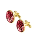 thumbnail image 2 of Rose Stylish Dress Shirt Cufflinks Set Made of Stainless Steel for Formal Events, 2 of 6