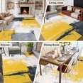 thumbnail image 5 of 6'x9' Area Rugs, Yellow Gray Indoor Outdoor Area Rug for Living Room Bedroom, Modern Oil Painted Geometric Abstract Washable Bathroom Rugs Kitchen Floor Carpet Mats Home Decor Aesthetic, 5 of 8