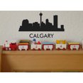 Cityscape Calgary Canada with Text Vinyl Decal Removable Matte Finish
