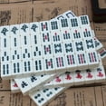 thumbnail image 4 of BESTSKY Chinese Numbered Mahjong Set 144 Tiles Portable Mahjong Set with Box, 4 of 4