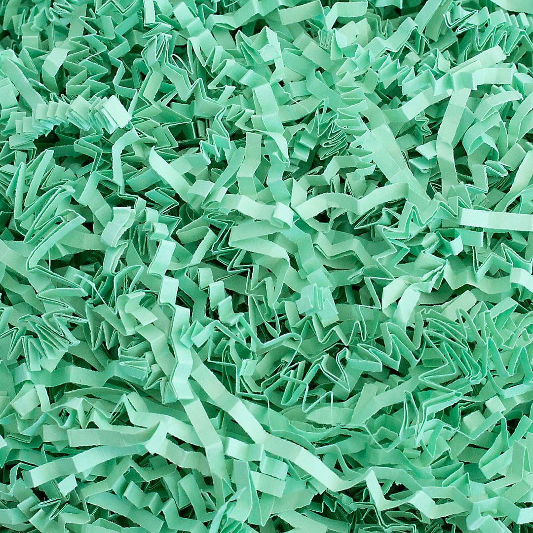 Crinkle Cut Paper Shred Filler (4 oz) for Gift Wrapping & Basket Filling - Mint| MagicWater Supply