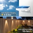 thumbnail image 3 of Luces solares para vallas NIORSUN, paquete de 12 unidades, LED impermeables, IP65, 3 of 6