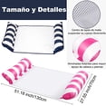thumbnail image 3 of 2 Juegos de Hamaca Inflable, 2 Válvulas Inflables, Plegable Flotador Piscina con Bomba de Aire, Multiusos para Silla de Descanso, Drifter, Hamaca Flotante para Alberca (Azul oscuro y Rosa), 3 of 4