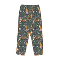 thumbnail image 3 of Lsque Wolf Fox In Flower Forest Print Women's Pajama Pants, Lounge Pant - Comfortable Home Wear,Elastic Waistband, Stylish Design-Small, 3 of 9