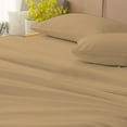 thumbnail image 3 of 4 Piece Luxurious Sheet Set ultra Soft 100% Egyptian Cotton, 800 Thread Count 24 Inch Deep Pocket - (Twin XL - Size) Solid Taupe Colour, 3 of 4