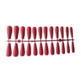 thumbnail image 4 of False Nail Tips Shiny Color Super Coffin Manicure Tools Press Lady Detachable DIY Accessories Artificial Fingernails Light Wine Red, 4 of 7
