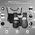 thumbnail image 4 of PORTHOLIC Running Vest for Women Men with 500ml/17oz Water Bottle |Adjustable Hydration Vest|Reflective |Lightweight |6 Pockets |Breathablefor Running Accessories for Hiking Running (Black,Large), 4 of 7