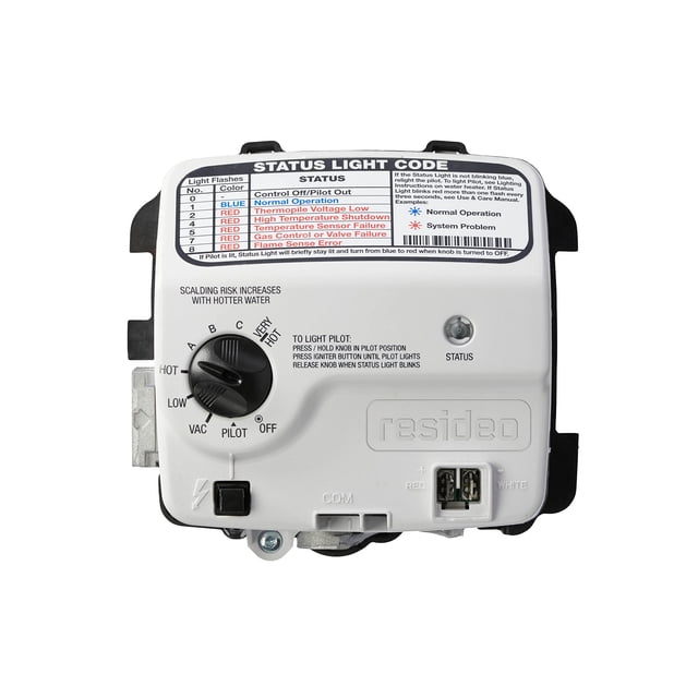 Válvula de control de gas para calentador de agua Reliance WT8840B 160°C