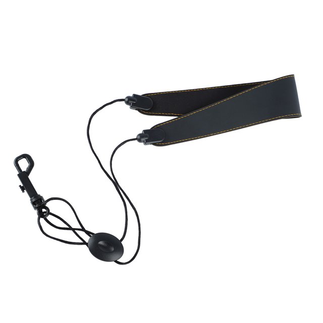 Saxophone Neck Strap, Universal Secure Fixing Heavy Duty Hook Clarinet Neck Strap Leather Adjustable Comfortable Padded for Competition