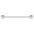 thumbnail image 1 of 16G Industrial Barbell Surgical Steel Anodized Body Piercing Jewelry 38mm Long, 1 of 9