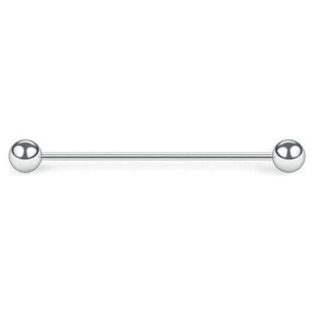 16G Industrial Barbell Surgical Steel Anodized Body Piercing Jewelry 38mm Long