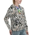 thumbnail image 6 of Wukai Leopard And Zebra Print Womens Hoodies Fleece Sweatshirts Long Sleeve Sweaters Pullover Fall Outfits Winter Clothes-Small, 6 of 7