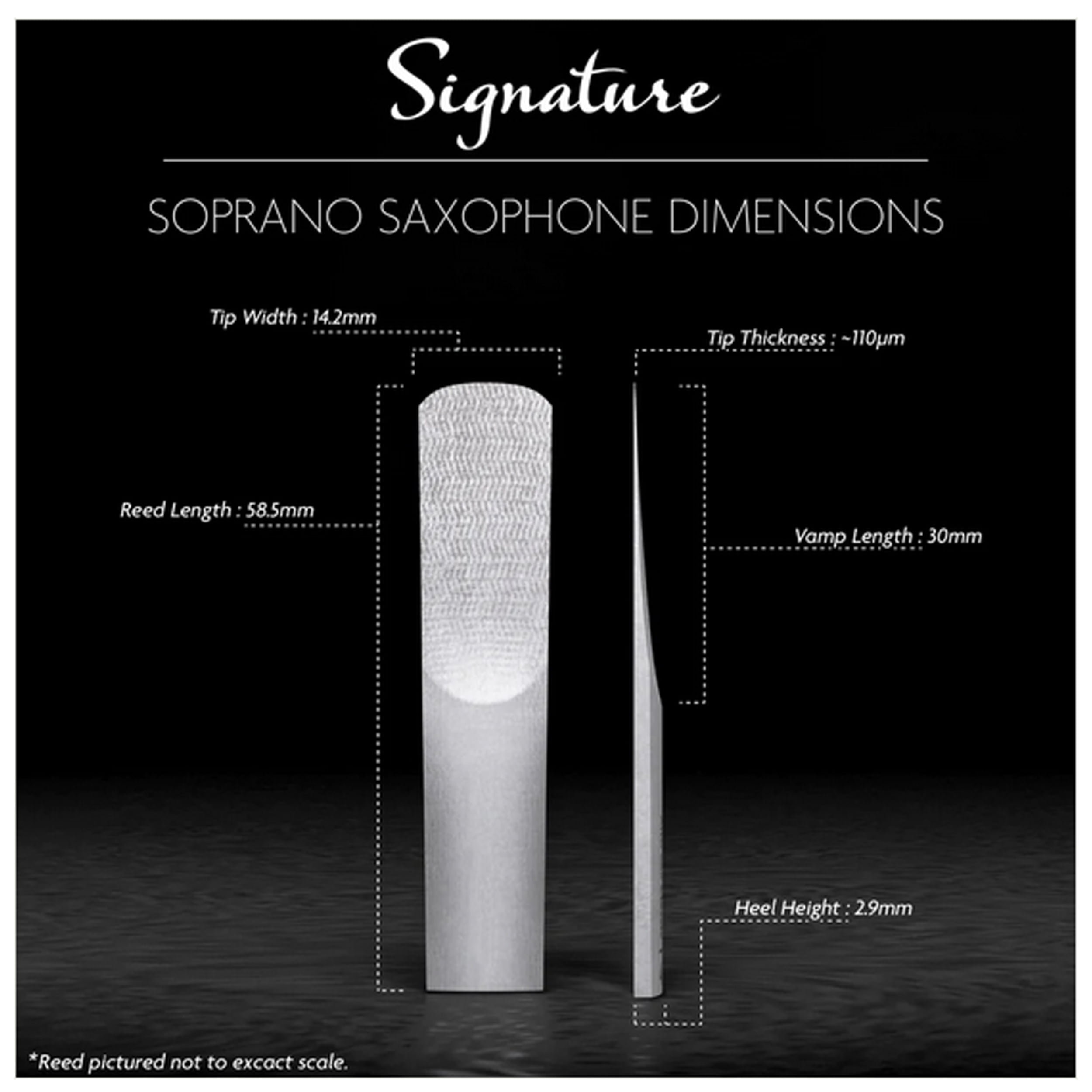 Legere Reeds Signature Series Soprano Saxophone Reed 2.25