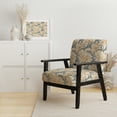 thumbnail image 2 of Designart "Driftwood Elegance Tropical Pattern" Upholstered Tropical Accent Chair and Tropical Arm Chair - Multiple Color & Pattern, 2 of 7