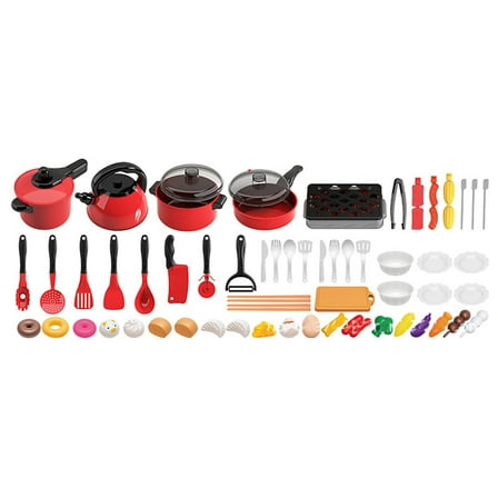 Tarmeek Play Kitchen Set for Kids 3 4 5 Year Old Boys and Girls, Pretend Play Cooking Toys, Role Play Kitchen Accessories Toys, Christmas Birthday Gifts for 4 5 6 Year Old Kids