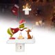 thumbnail image 1 of Grinch Decor Grinch Christmas Decorations Ghost Flickering Nightlight, LED Faux Fire Ghost Lamp,Halloween Ghost Bedroom Night Light Indoor Decorations Gifts For Family, Friends, Kids, 1 of 6