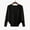 Black, variant on IROINNID Womens Sweater Round Neckline Pullover Sweater Solid Color Comfy Mid-Length Long Sleeve Tops Leisure Blouse Knitted Sweater