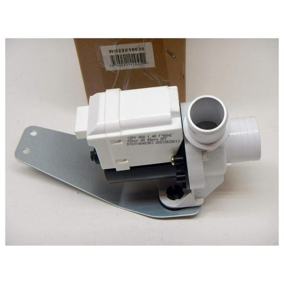 Drain Pump Motor WH23X10030 Replacement for Washing Machine - AP5803461, PS8768445 - Hotpoint & RCA Compatible White