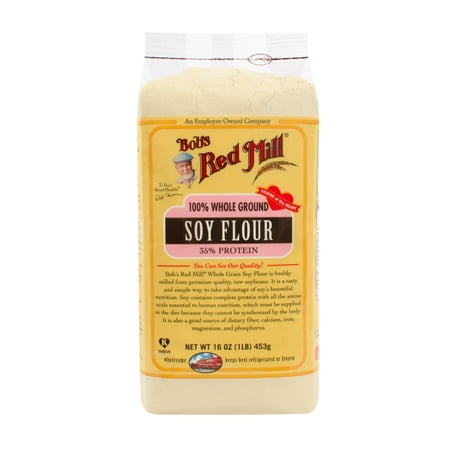 (2 Pack) Bobs Red Mill Soy Flour, 16 Oz