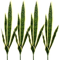 4 Pcs Artificial Plants 30" Sansevieria Snake Plant Plastic Greenery Perfect Faux Agave Plant for Home Office Indoor and Outdoor Décor