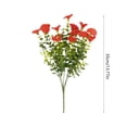 thumbnail image 3 of Plastic Decorations Artificial Flowers 7 Forks Bouquet 35cm Plastic Leaves for Home Wedding Courtyard Decoration 1Pcs Rkxzt, 3 of 6