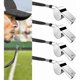 thumbnail image 1 of 4 Pcs Metal Whistle Stainless Steel Metal Whistle Sport Whistle Stainless Steel Sports Whistle with Lute Lanyard for Coach Referee School Sports Footb, 1 of 4