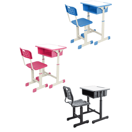 Adjustable Student Desk And Chair Kit Pink Art Play Room Little