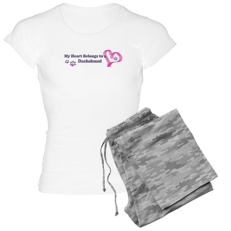 

CafePress - My Heart Belongs To My Dog Breed Women s Light P - Women s Light Pajamas