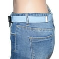 thumbnail image 5 of unbranded  Elastic Waistband Adjustable Belt Pants for Men Women's Blue, 5 of 8