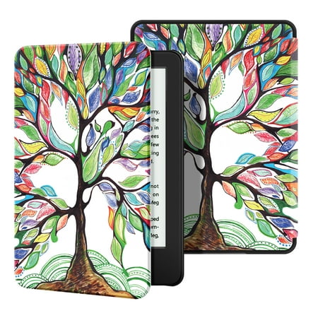 Ayotu Case for All-New Kindle(10th Gen, 2019 Release) - PU Leather Cover with Auto Wake/Sleep-Fits Amazon All-New Kindle 2019(Will not fit Kindle Paperwhite or Kindle Oasis), Life Tree