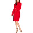 thumbnail image 1 of I-N-C Robe Chandail Cloutée pour Femmes, Rouge, Grand, 1 of 1
