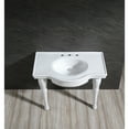 thumbnail image 3 of Kingston Brass VPB1378B Templeton 37" Ceramic Console Sink (8-Inch, 3-Hole), White, 3 of 11