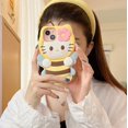 thumbnail image 3 of Funda de teléfono YAKVOOK Kawaii Bee Cat para iPhone 13 Pro de silicona, 3 of 7