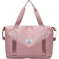 thumbnail image 1 of Travel Duffel Bag for Women Expandable Sports Tote Gym Bag Large Lightweight Shoulder Weekenders Waterproof Bag (Pink), 1 of 4
