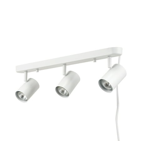 Globe Electric Dale 3-Light Matte White Plug-in Track Lighting  60024