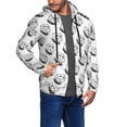 thumbnail image 2 of Kdxio Cool Dog Print Men Hoodies Casual Hoodies for Men with Zip Pockets Full Zip Long Sleeve Sweatshirt Sports Hooded Jacket-Small, 2 of 5