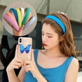 thumbnail image 2 of Women Headband Solid Color Elastic Sponge Lightweight Anti-slip Hair-fixed Regular Fit Washing Face Hair Hoop Hair Accessories, 2 of 7