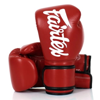 Fairtex Muay Thai-Style Sparring Gloves 14 oz Black / White